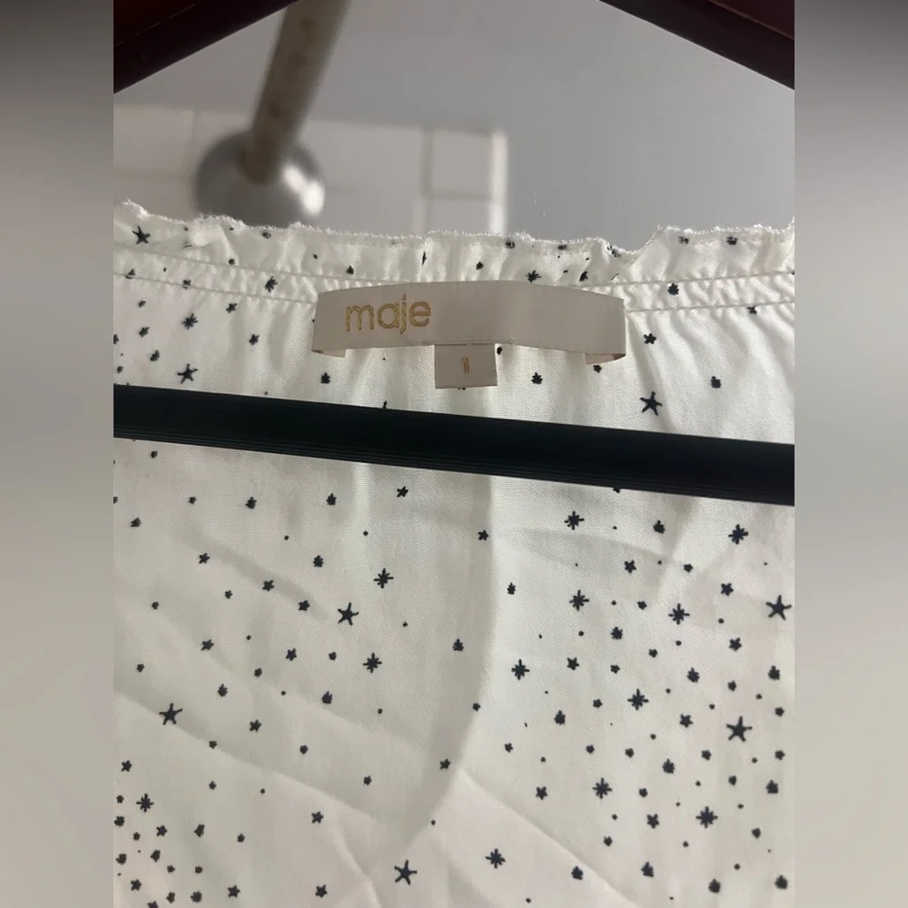 || MAJE || RUFFLE BLOUSE || - Picture 3 of 3